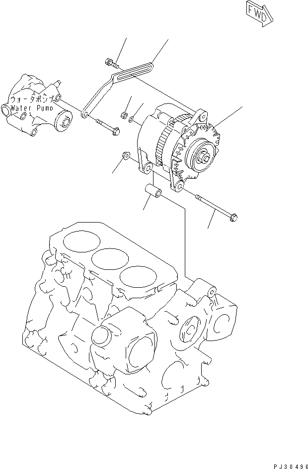 PLATE,ADJUST YM129100-77330 KOMATSU