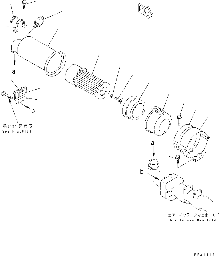 SUPPORT ASS'Y YM129132-12581 KOMATSU