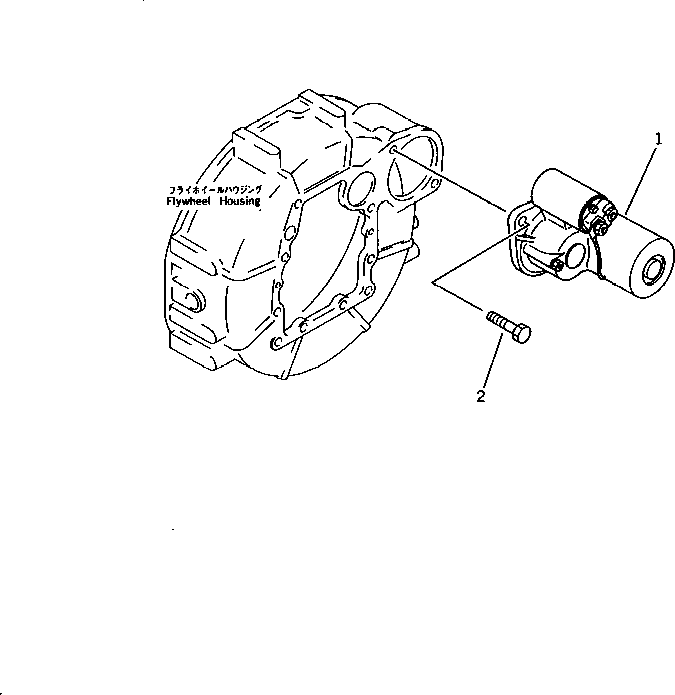 STARTING MOTOR ASS'Y,(2KW)(SEE FIG.0661) (YM129400-77010) KOMATSU