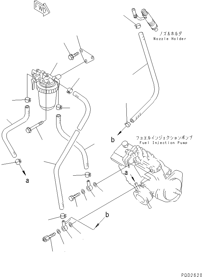 FUEL FILTER ASS'Y,(SEE FIG.A4110-B0A2) (YM119833-55620) KOMATSU