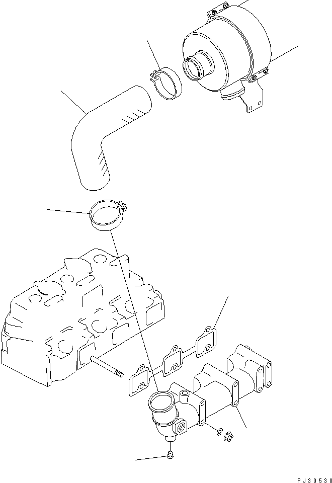 MANIFOLD,AIR INTAKE YM129335-12732 KOMATSU