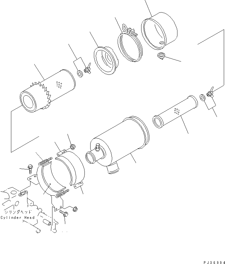 Корпус YM129335-12504 KOMATSU