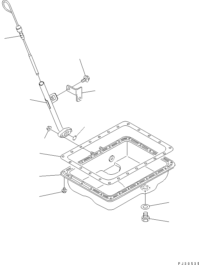 OIL PAN ASS'Y YM729335-01540 KOMATSU