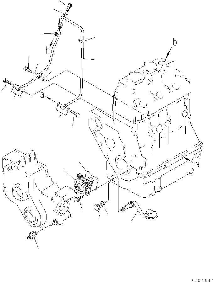 PIPE,INLET YM129335-35090 KOMATSU