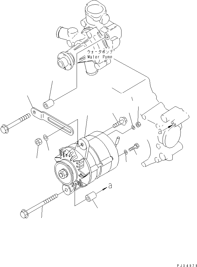 PLATE,ADJUST YM121521-77330 KOMATSU