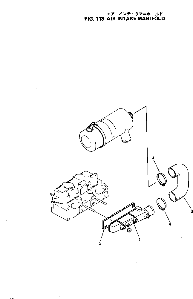 MANIFOLD,AIR INTAKE YM171063-12700 KOMATSU