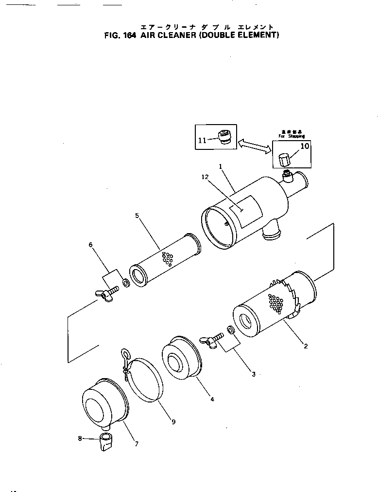 PLATE¤ INSTRUCTION,AIR CLEANER 09641-00161 KOMATSU