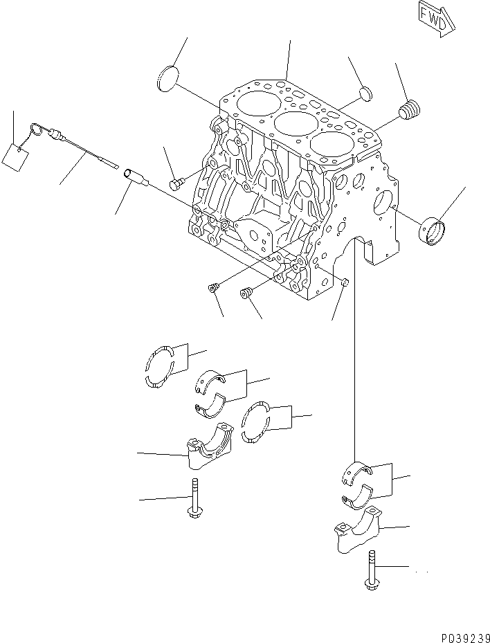 Пластина YM129136-35130 KOMATSU