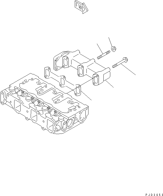 MANIFOLD,EXHAUST YM129211-13100 KOMATSU