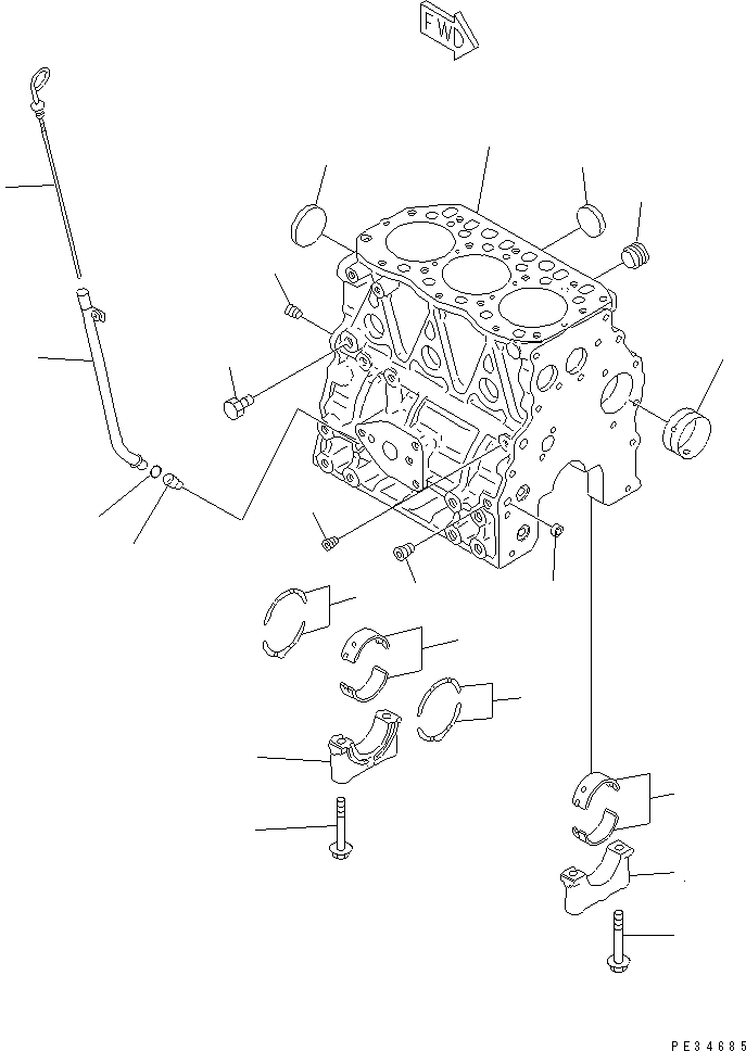 Направляющая YM129136-34820 KOMATSU