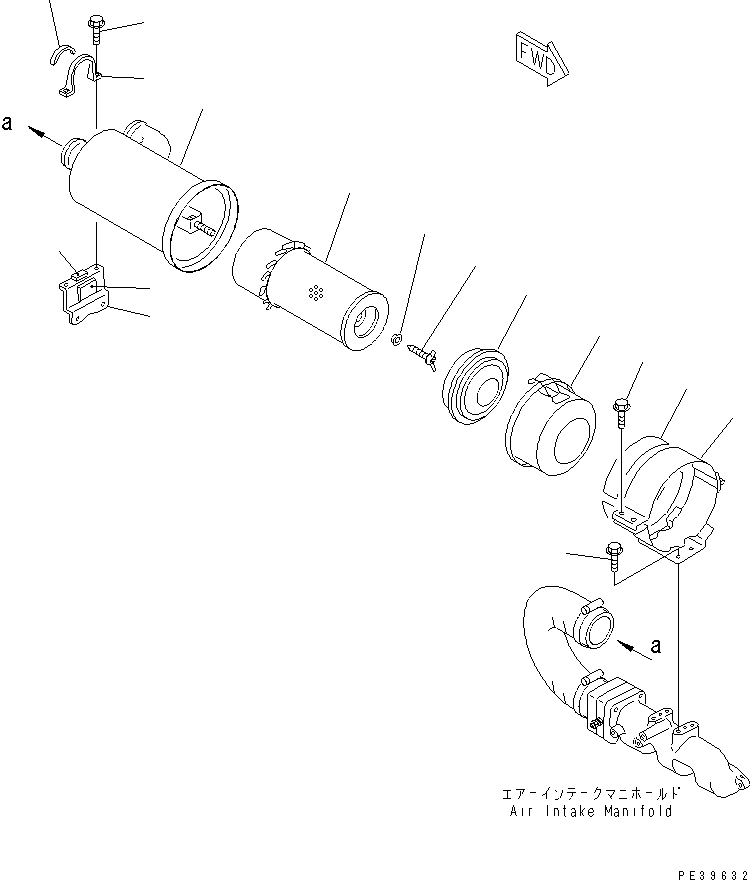 Фильтрующий элемент YM129150-12510 KOMATSU