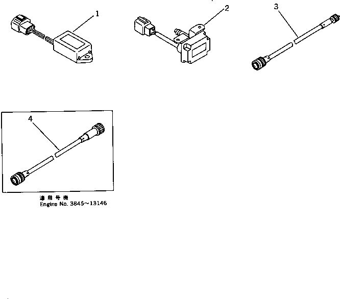 CABLE,ENGINE SIDE YM129137-91140 KOMATSU