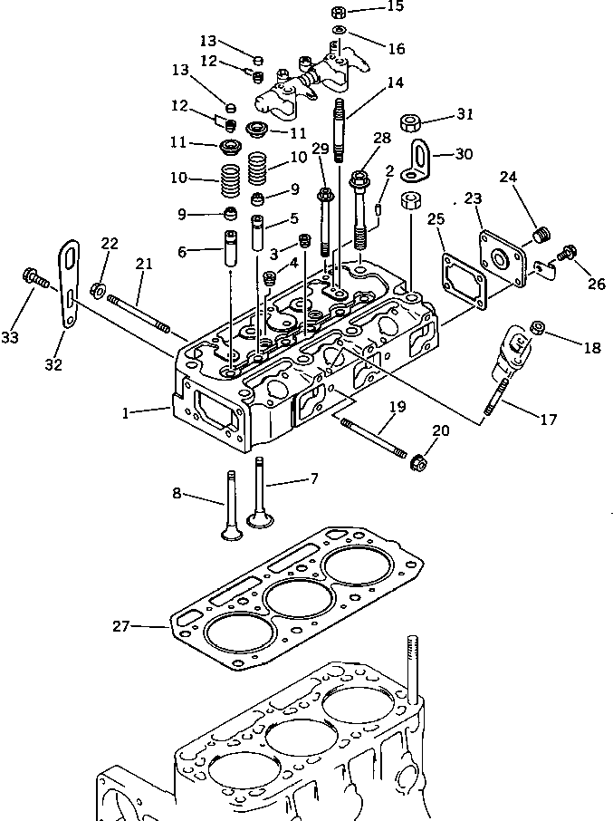 CYLINDER HEAD A. YM729331-11700 KOMATSU