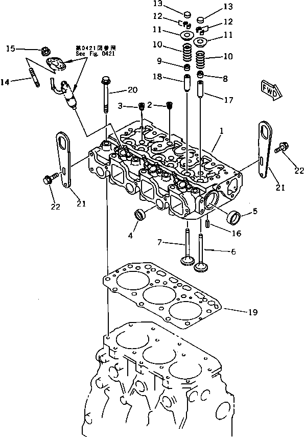 GASKET,HEAD (KIT) \1\YM129157-01332 KOMATSU