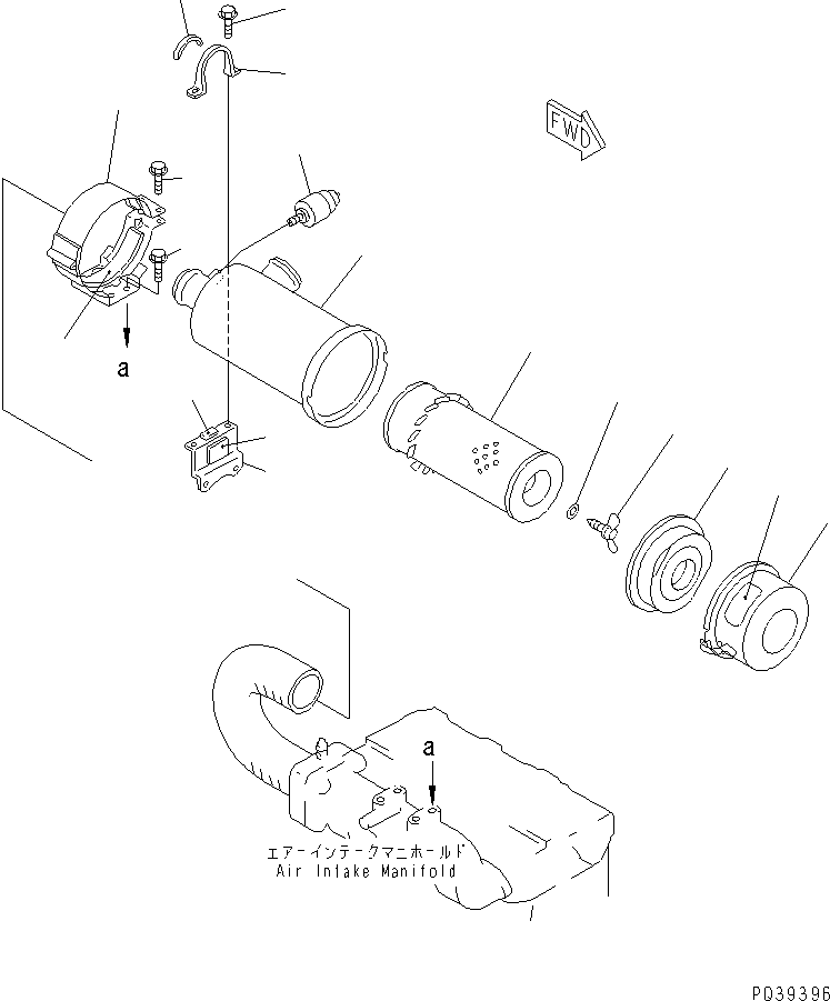 Предупреждающая табличка YM171056-12591 KOMATSU