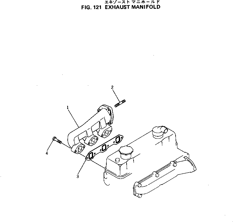 EXHAUST MANIFOLD A. 6143-11-5010 KOMATSU