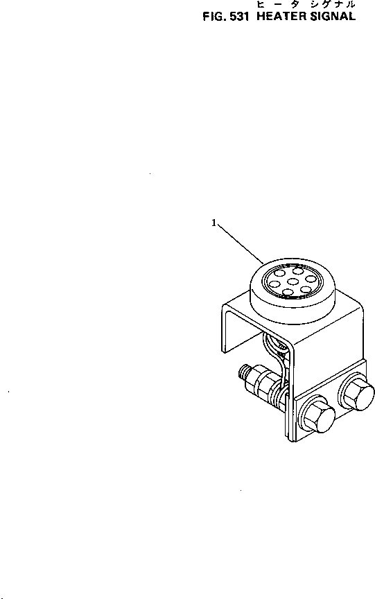 SIGNAL,HEATER 600-815-1790 KOMATSU