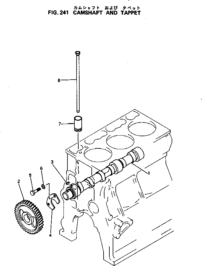 CAMSHAFT ASS'Y 6143-41-1200 KOMATSU