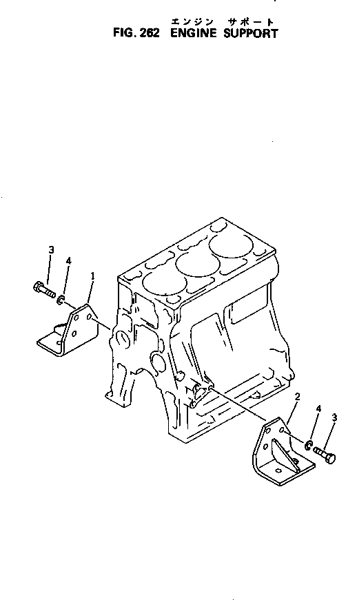 опора правая 6143-21-3730 KOMATSU