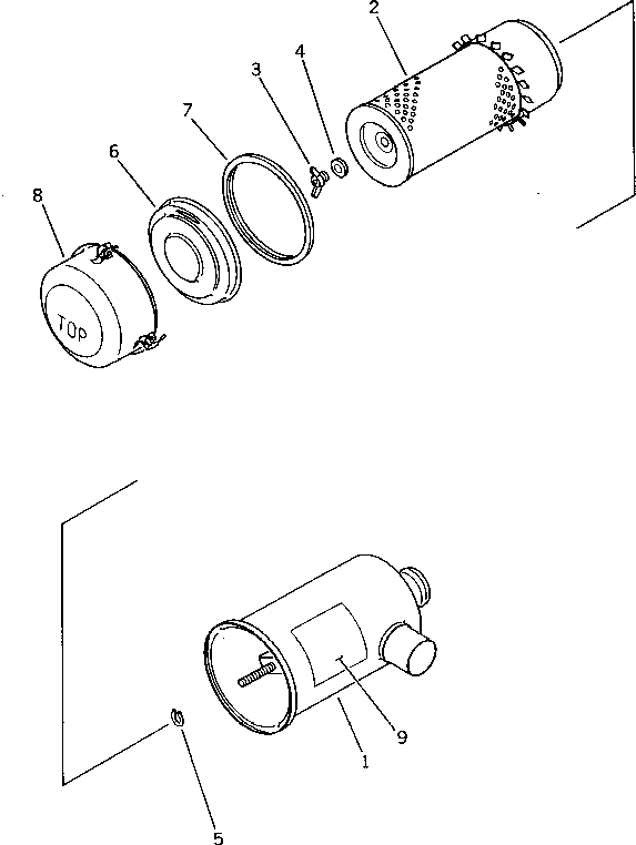 Табличка (инструкция, воздушный фильтр) 09641-30661 KOMATSU