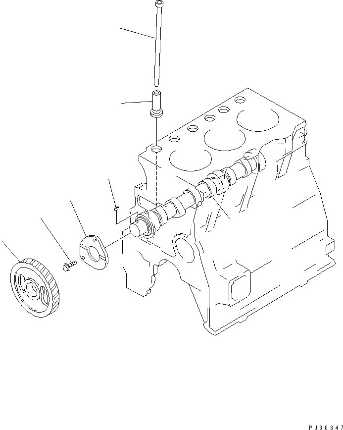 CAMSHAFT ASS'Y 6201-41-1100 KOMATSU