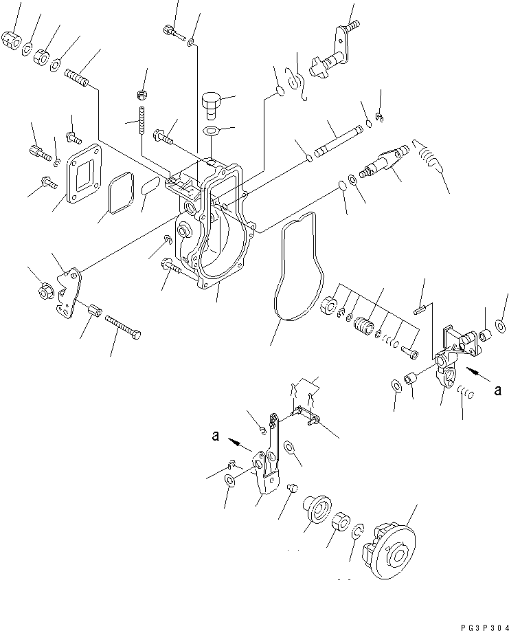 LEVER,STOP YM171353-61851 KOMATSU