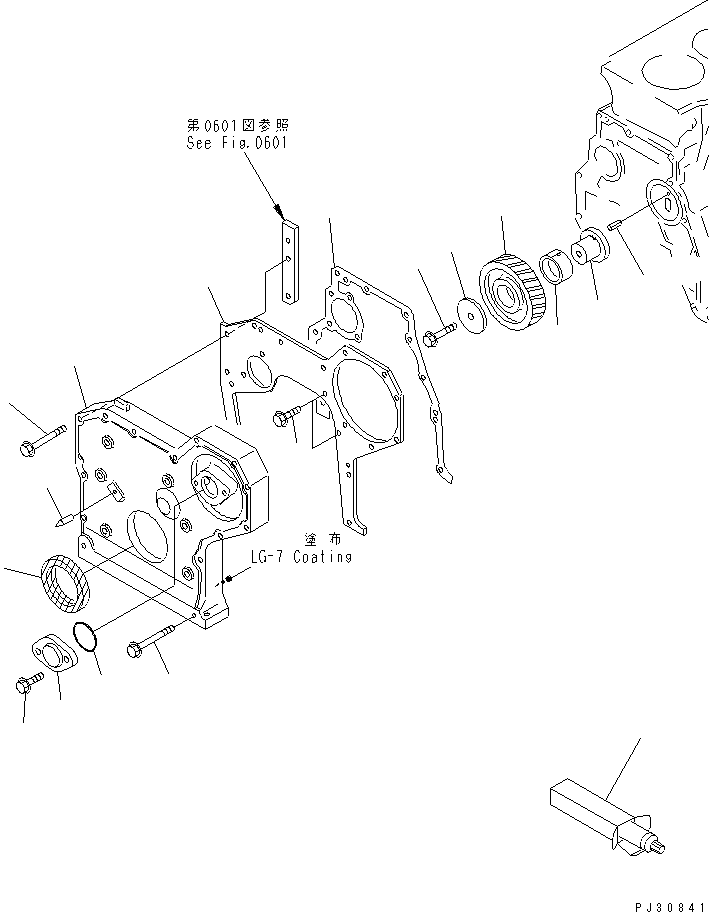 Передняя крышка \0\6204-21-3170 KOMATSU