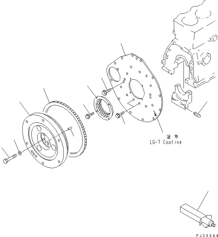FLYWHEEL ASS'Y 6201-31-4610 KOMATSU