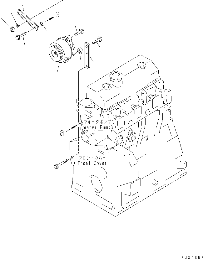 ALTERNATOR A. 600-821-2190 KOMATSU