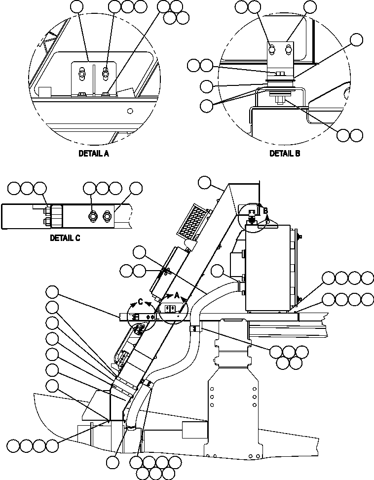 винт с головкой - 1/2" - 13NC X 2 1/4" C1617 KOMATSU