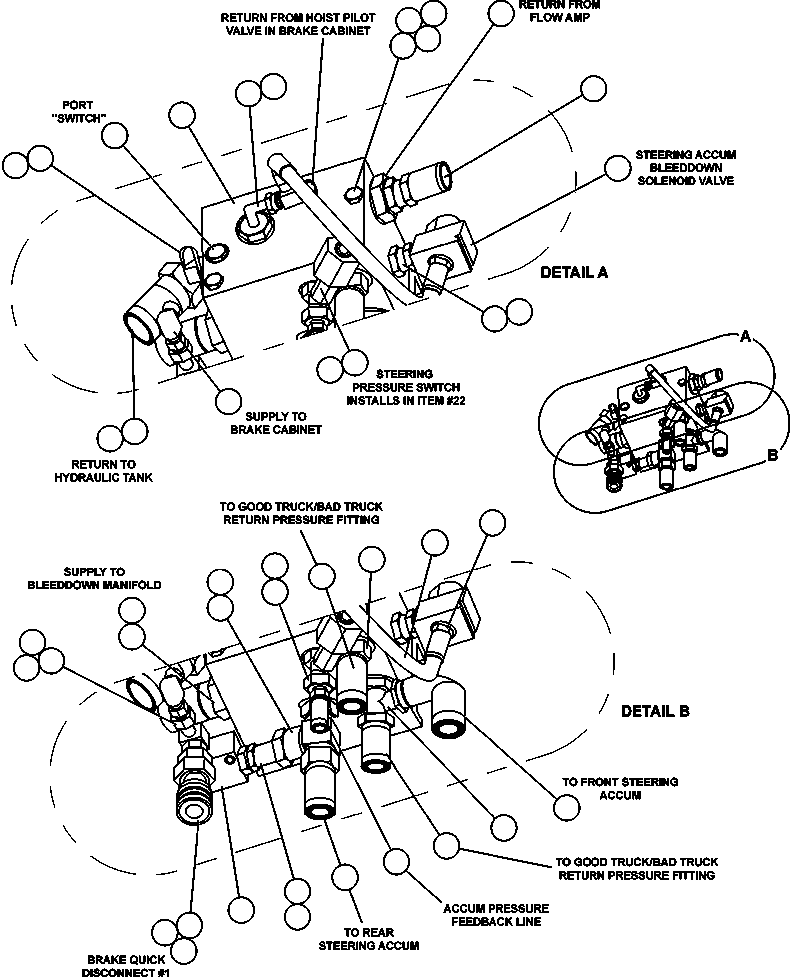 угловой фитинг - 90 DEG WB0510 KOMATSU