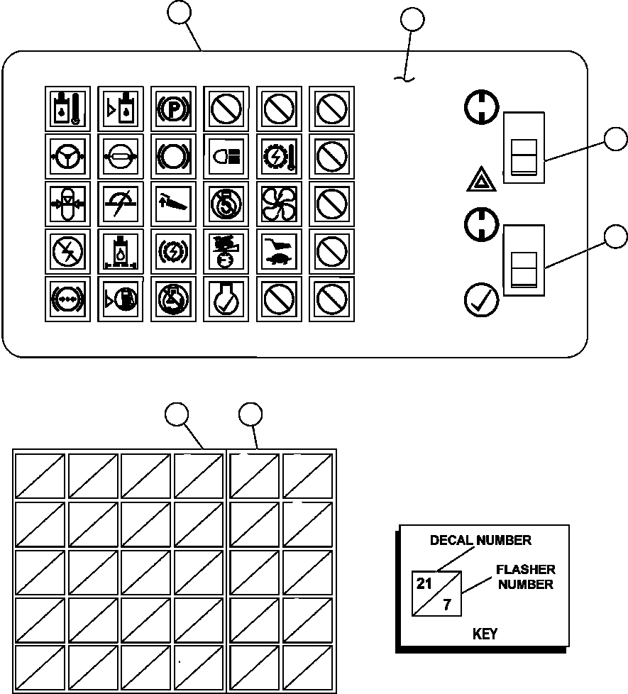 DECAL, SLOW HOIST NOTICE EK9222 KOMATSU