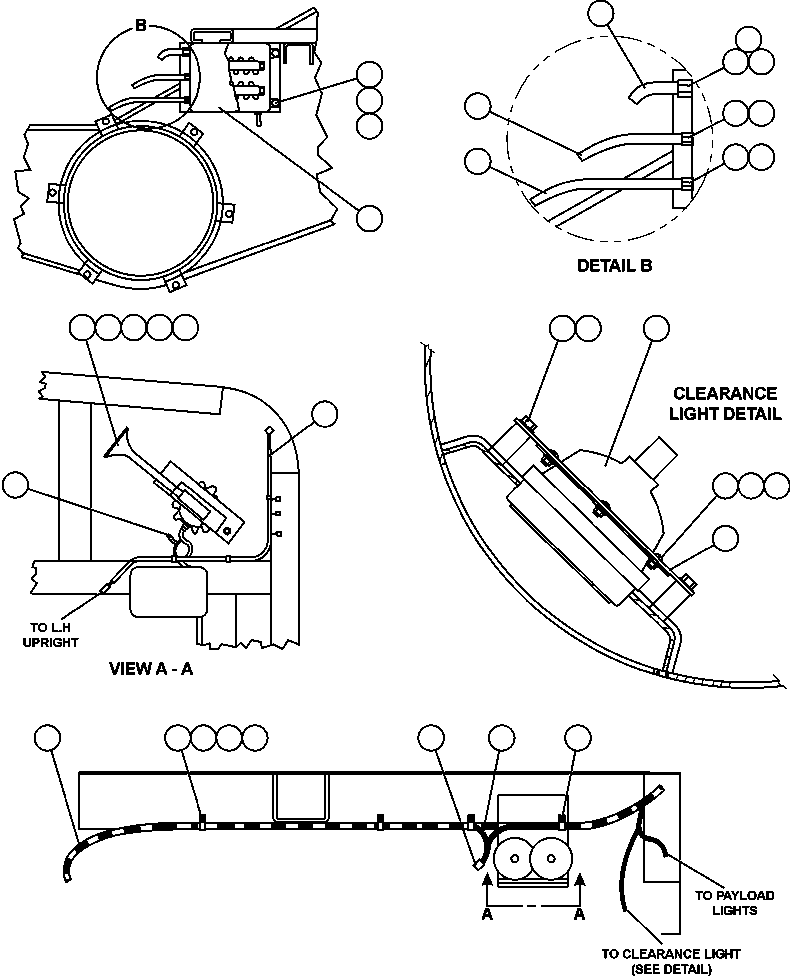 HARNESS, FRAME RAIL - L.H. EJ9559 KOMATSU