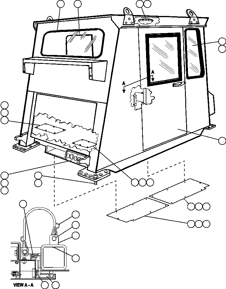 PLATE, FLOOR COVER EL2941 KOMATSU