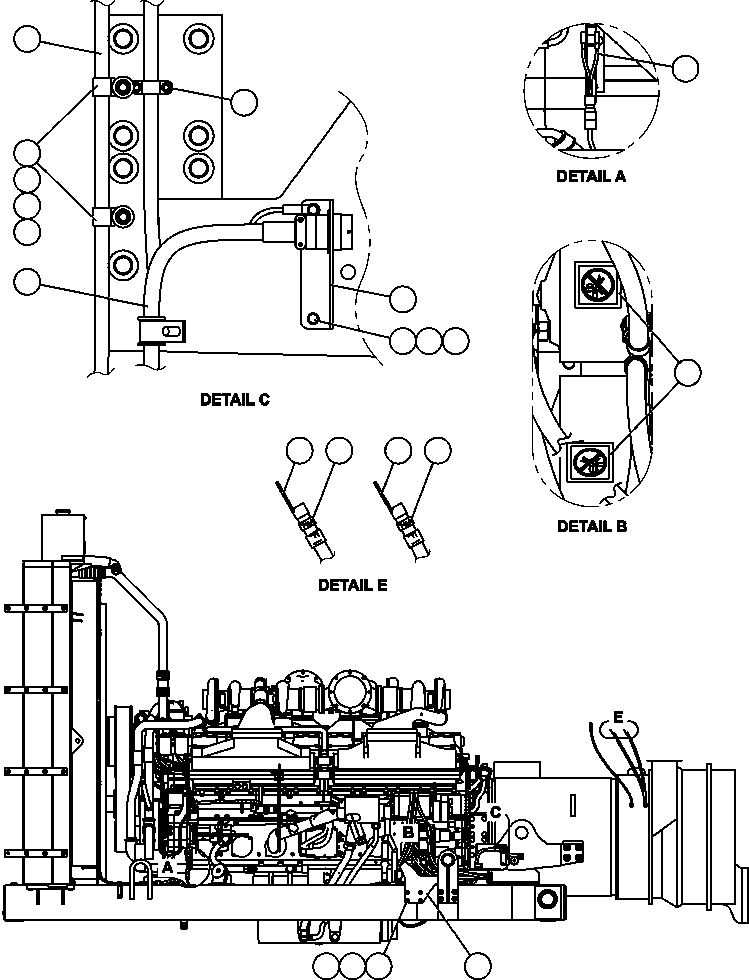 HARNESS, ENGINE (EXTERNAL) EL5324 KOMATSU