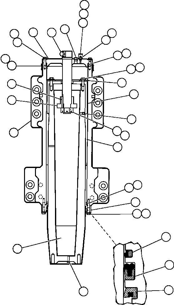 Поршень EJ6897 KOMATSU