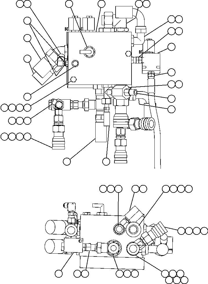 BLEEDDOWN MANIFOLD (SEE INDEX) PC2091 KOMATSU