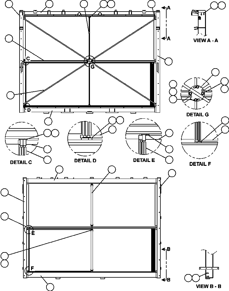 AIR BAFFLE, TOP XA3801 KOMATSU