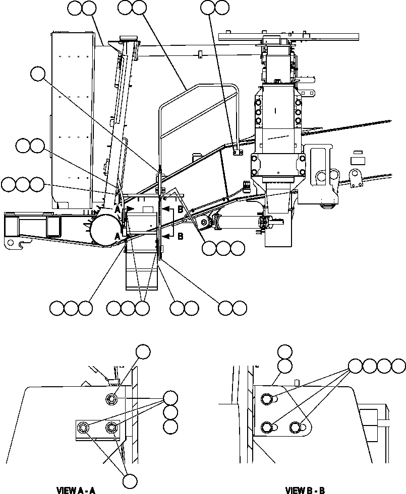 BRACKET - RIGHT FRAME EM4137 KOMATSU
