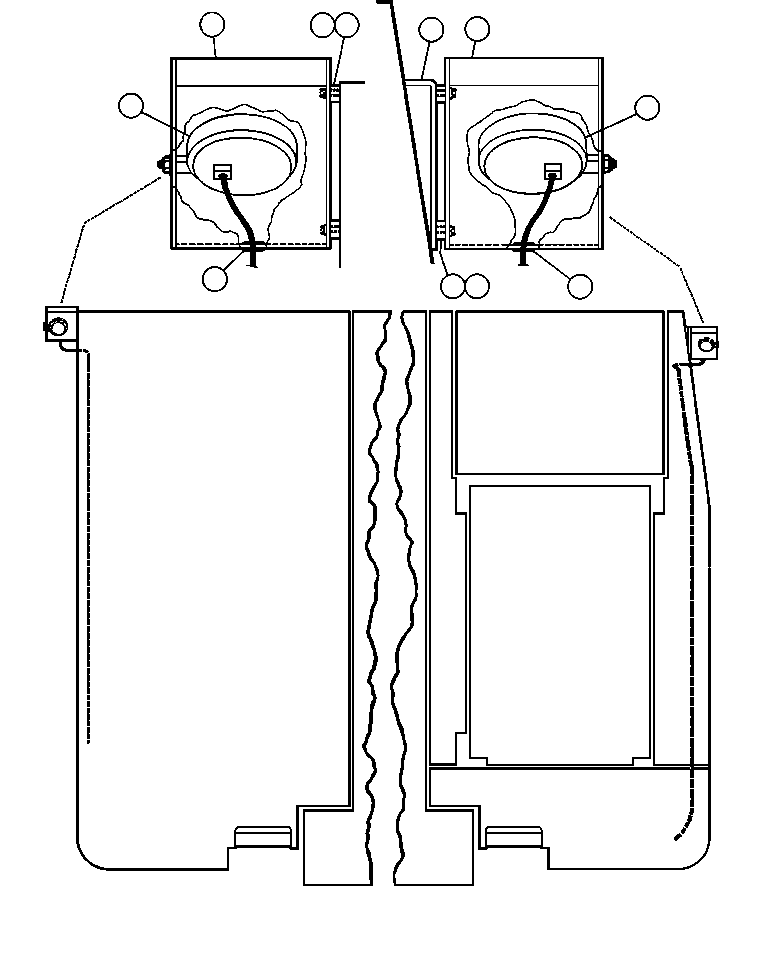 BRACKET, LIGHT MOUNTING TY0616 KOMATSU