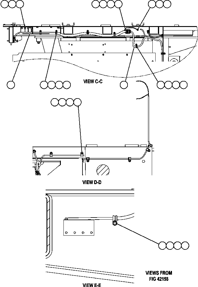 HARNESS, UPRIGHT - R.H. EM3370 KOMATSU