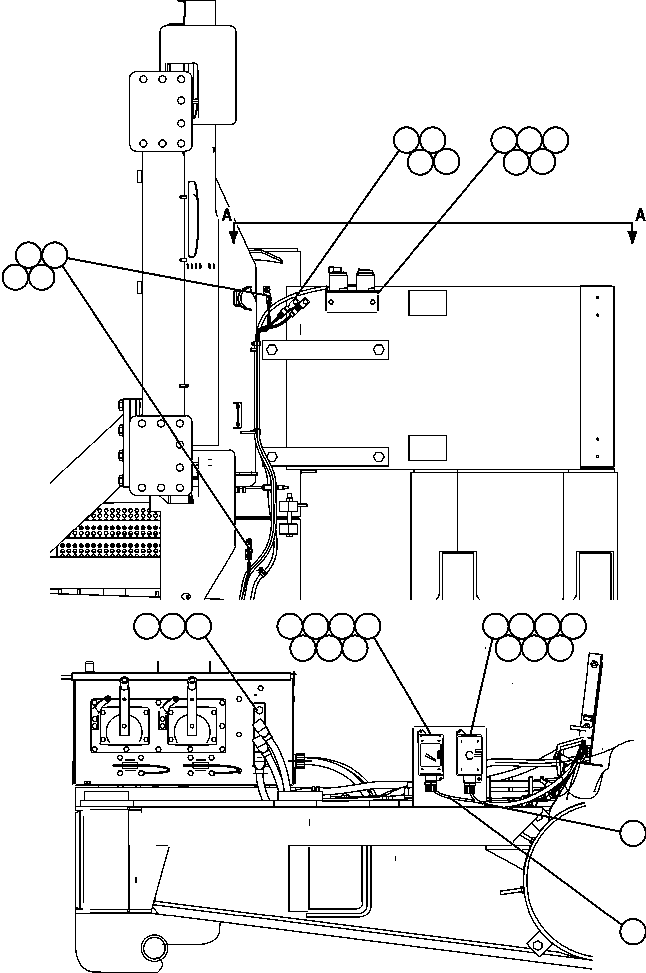 HARNESS, JUMPER - LADDER LIGHT SWITCH EM2230 KOMATSU