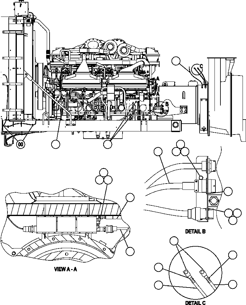 HARNESS, PRELUBE EM3100 KOMATSU