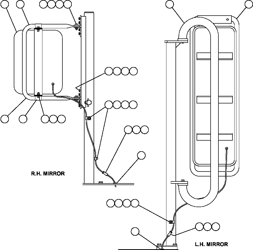 SWITCH, HEATED MIRRORS (OPTIONAL) PC2238 KOMATSU