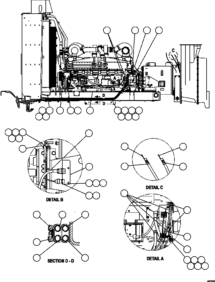 HARNESS, A/C COMPRESSOR EM5448 KOMATSU