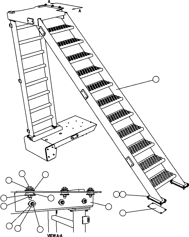 LADDER, DIAGONAL EM5041 KOMATSU