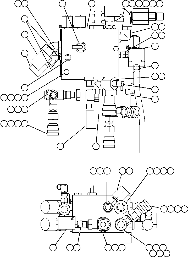 Прямой фитинг WB0366 KOMATSU
