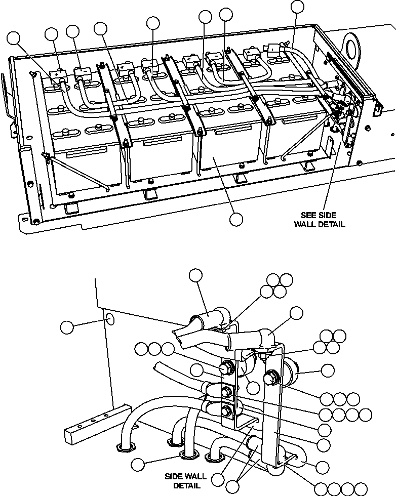 Кабель (чёрный) CH5720 KOMATSU