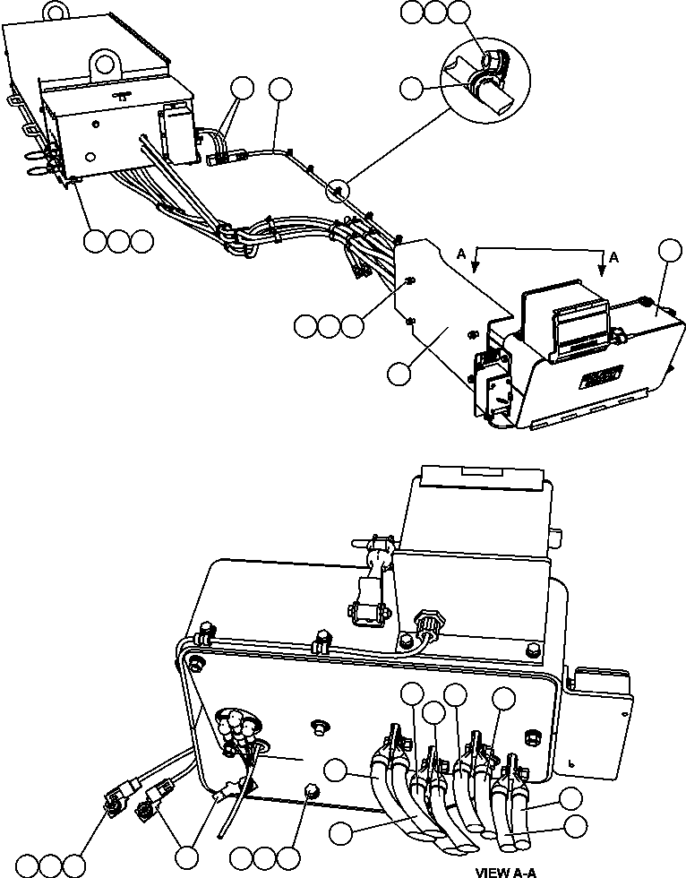 Кабель (чёрный) CH5718 KOMATSU