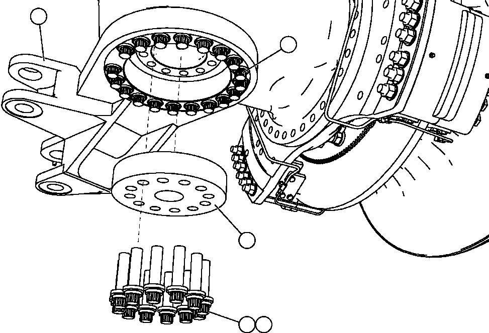 ARM, STEERING - L.H. EL9033 KOMATSU
